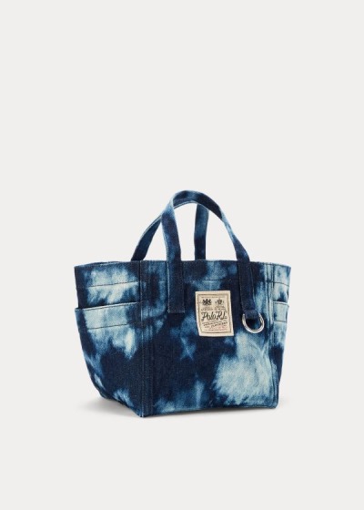 Polo Ralph Lauren Denim Tie-Dye Mini Tote Bag Dame Danmark (RIUZG4832)